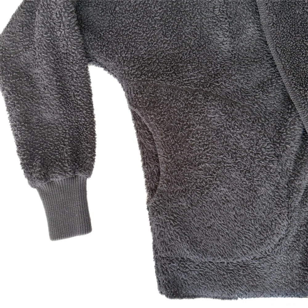 Cozy Black Teddy Jacket - Picture 3 of 7